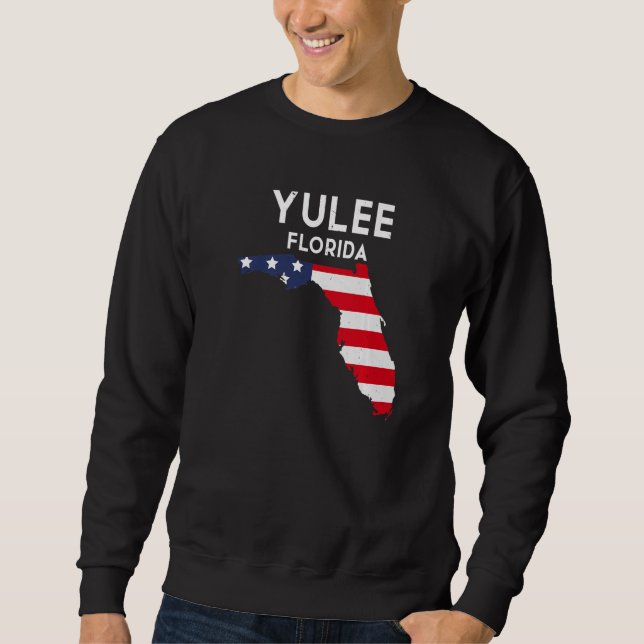 Yulee Florida USA Stat Amerika Resa Floridian   Lång Ärmad Tröja (Framsida)