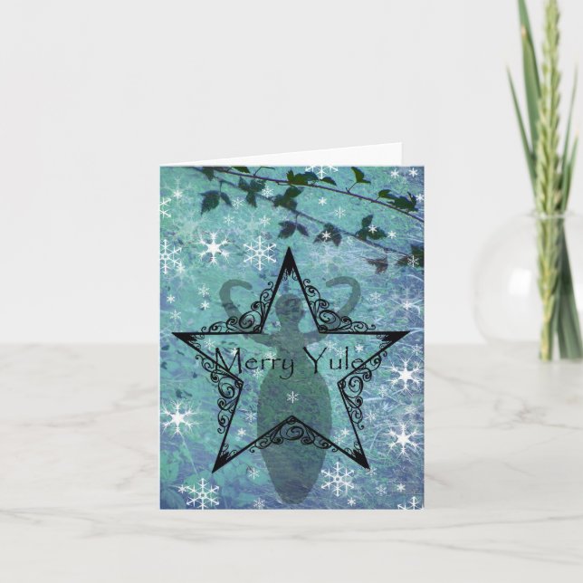 yulekortgudinna helgkort (Framsida)