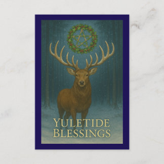 Yuletide Blessings Stag Enclosure Card Tilläggskort