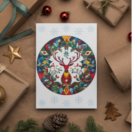 Yuletide Blessings Winter Solstice Helgdag Card Helgkort