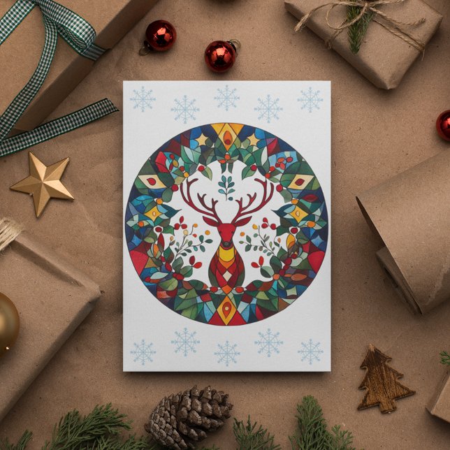 Yuletide Blessings Winter Solstice Helgdag Card Helgkort (Skapare uppladdad)