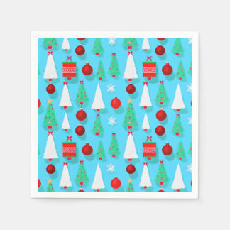 Yuletide Blue Napkin Pappersservett