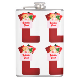Yuletide Cheer Vinyl Wrapped Flask Fickplunta