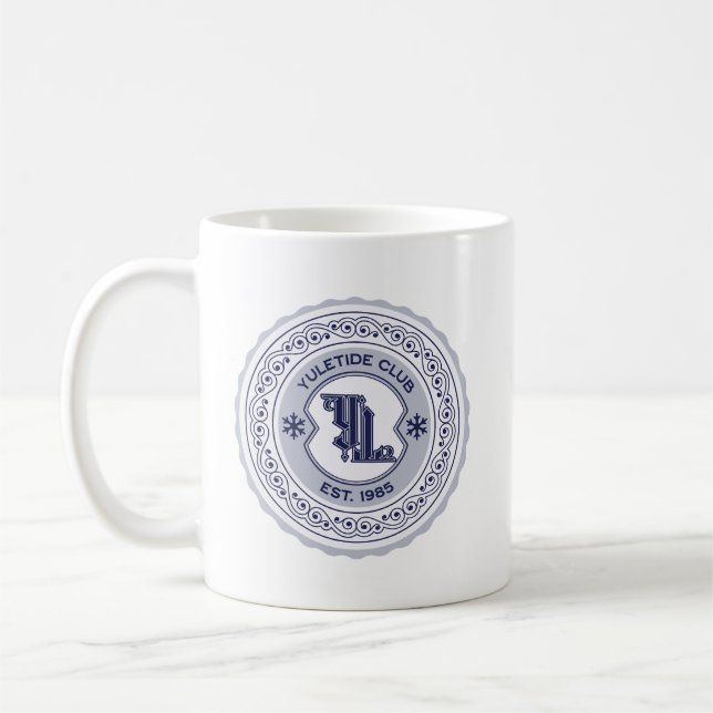 Yuletide Club EST. 1985 Holiday Crest Design Kaffemugg (Vänster)