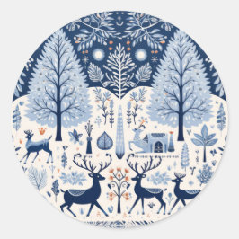 Yuletide Decor Runt Klistermärke