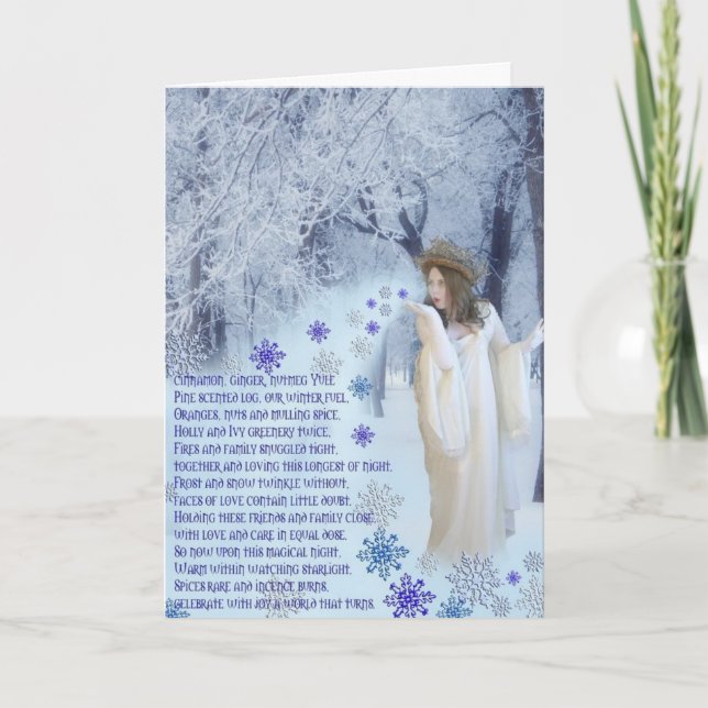 Yuletide Dikt Helgkort (Framsida)