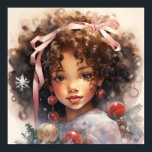 Yuletide Elegance - Black Child Beauty Poster<br><div class="desc">Genom Ögonen av ett barn: En afrikansk amerikansk julsamling, lös upp det ! Denna samling fångar julens magi genom ögonen av afrikanska amerikanska barn. De bästa teckningarna i Söndag ger en häpnadsväckande bild av dem. De ser ut som en bländande Julgran eller mäts med en enda omhuldad ornament. Rik och...</div>