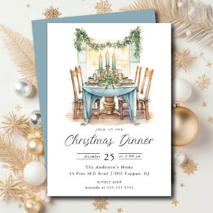 Yuletide Gathering Jul Dinner-inbjudan Inbjudningar