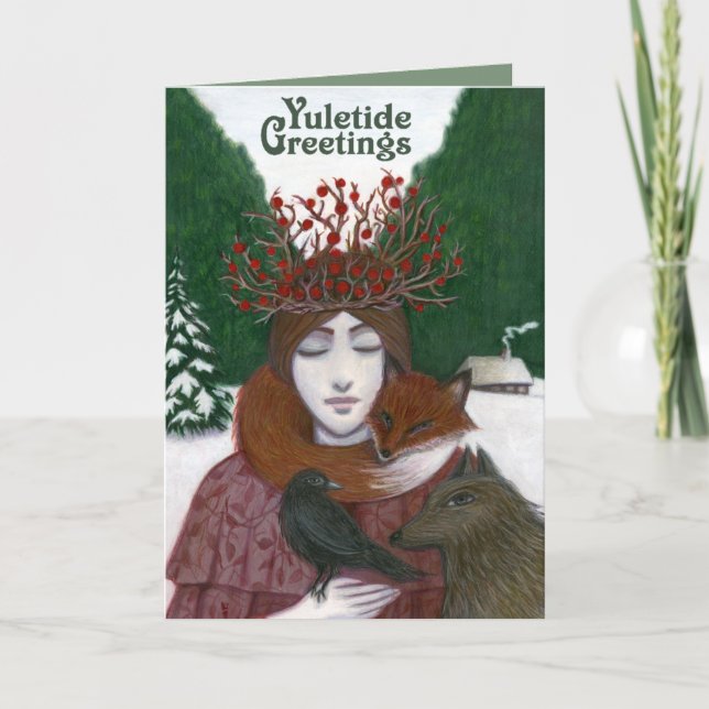 Yuletide Greeting Card Helgkort (Framsida)