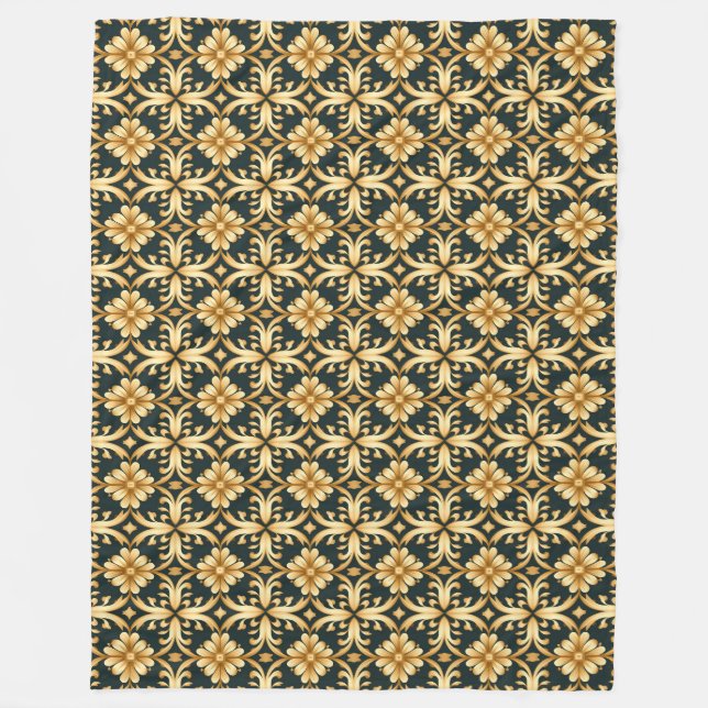 Yuletide Guld Glimmer Fleece Blanket (Framsidan)