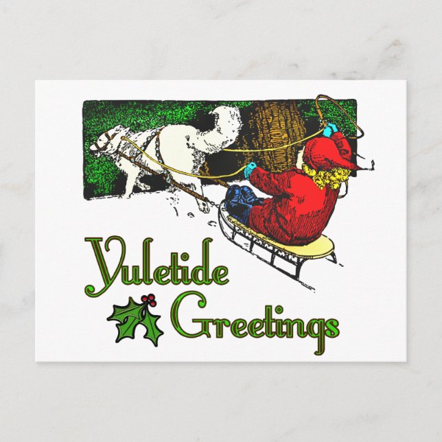 Yuletide Hälsning Card Vykort (Framsida)