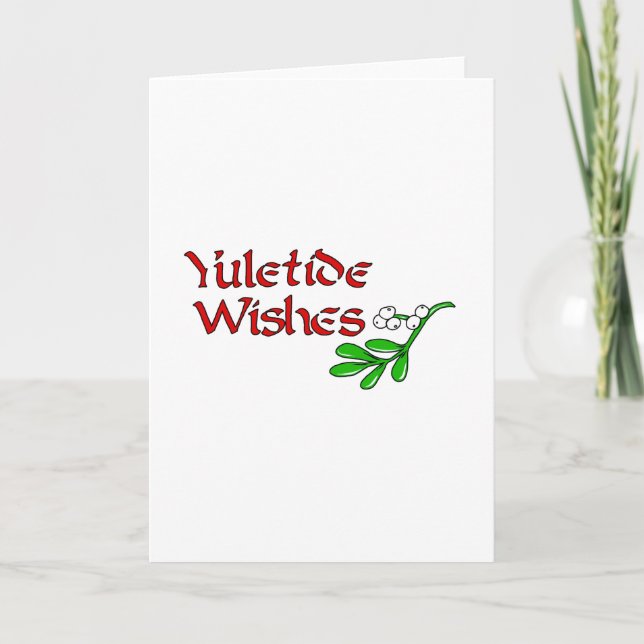 Yuletide Hälsning Helgkort (Framsida)