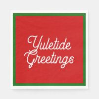 Yuletide Hälsning Napkins