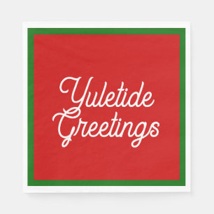Yuletide Hälsning Napkins Pappersservett