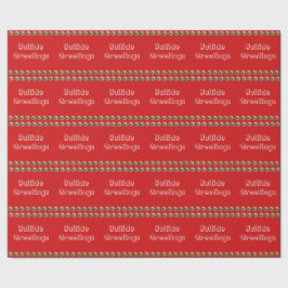 Yuletide Hälsning Red Wrapping Papper Presentpapper