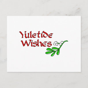 Yuletide Hälsning Vykort