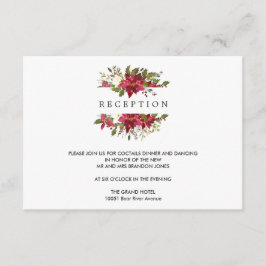 Yuletide | Insettia WEDDING-mottagningsutrymme Tilläggskort