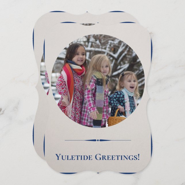 Yuletide of Children's Greeting Card Kort (Fram/baksida)