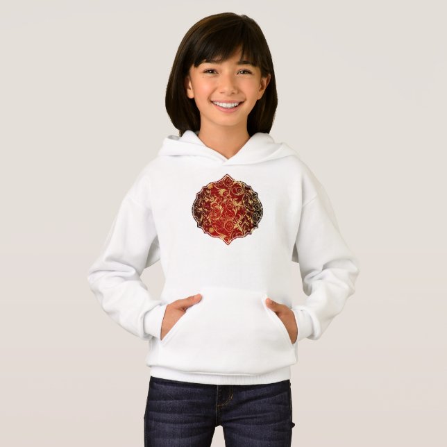 Yuletide Opulence: Guldtrådar jul T Shirt (Hel framsida)