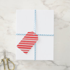 Yuletide Reversible Candy cane & Blank Presentetikett