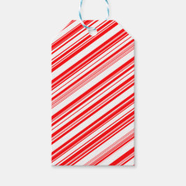 Yuletide Reversible Candy cane & Blank Presentetikett
