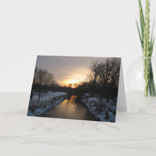 Yuletide Sunset Helgkort