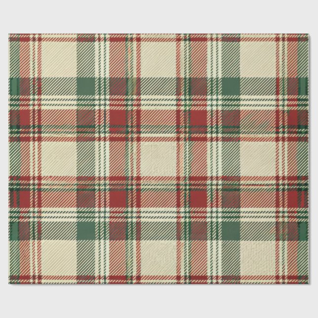 Yuletide Tartan Presentpapper (Platt)