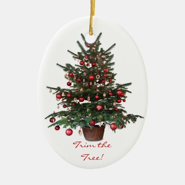 Yuletide Träd Juloval Ornament (Framsidan)