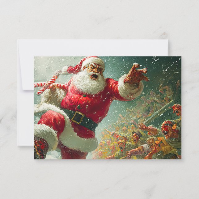 Yuletide Warzone Flat Greeting Card Kort (Framsida)