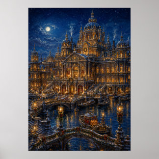 Yuletime Canal I - Kanalpalats Poster
