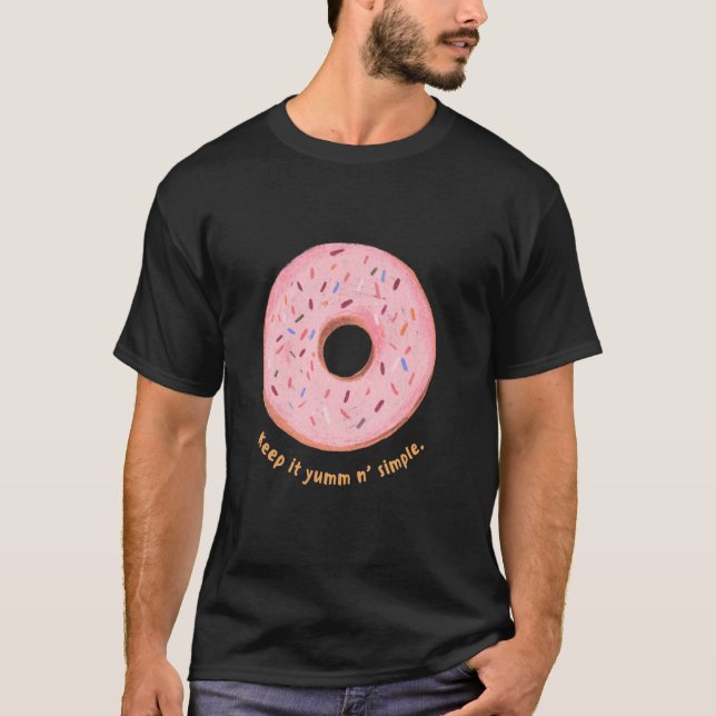 Yum Behålla Yum N enkel T Shirt (Framsida)