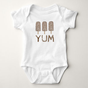 YUM Chocolate Eclair Ice Cream Popsicle, sommartid T-shirt