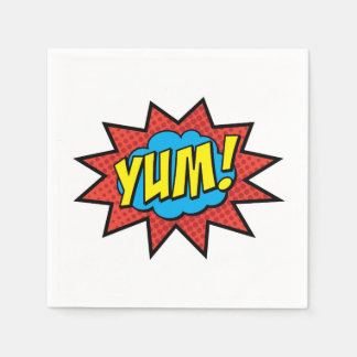 YUM Cocktail Napkin Red Pappersservett