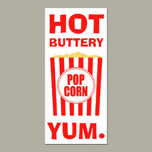 Yum hoade Buttery Popcorn undertecknar Poster
