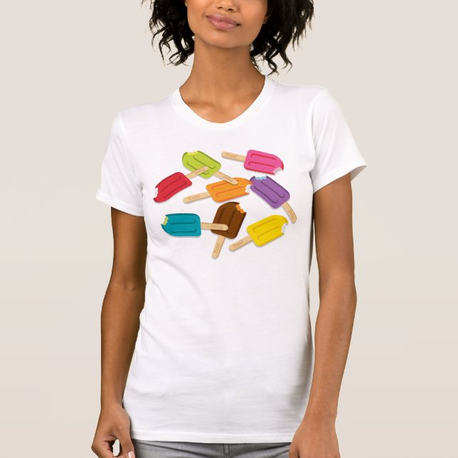 Yum! Popsicledamtank T Shirt (Framsida)