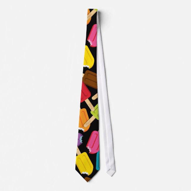 Yum! PopsicleTie - svart Slips (Framsida)
