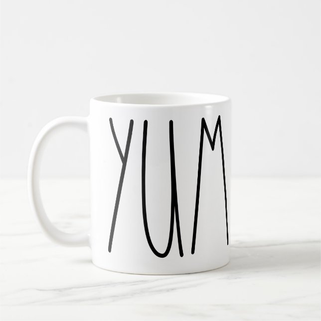 Yum Rae Dunn inspirerad kaffemugg (Vänster)