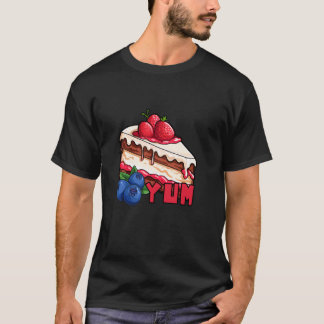 Yum Yum Jordgubb Blåbärskaka T Shirt
