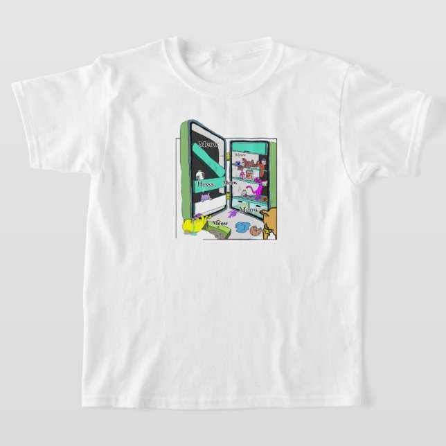 Yum-yum kattunge t shirt (Laydown)