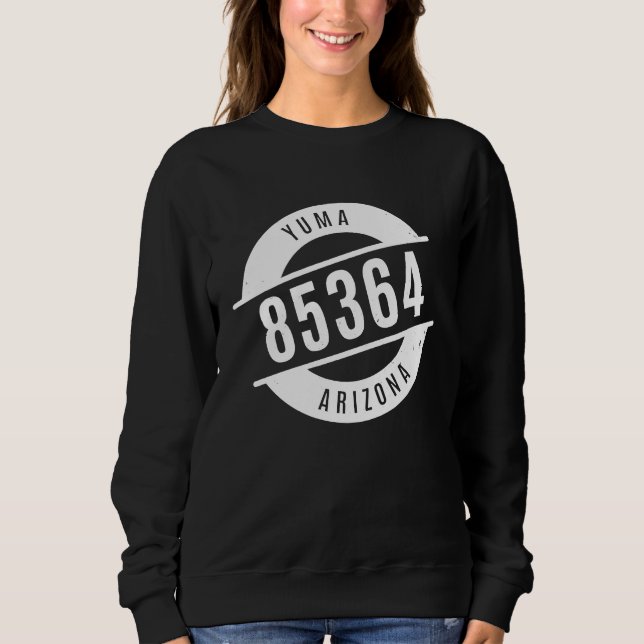 Yuma Arizona 85364 Postnummer Distressed T Shirt (Framsida)