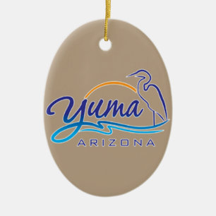 Yuma Arizona Julgransprydnad Keramik