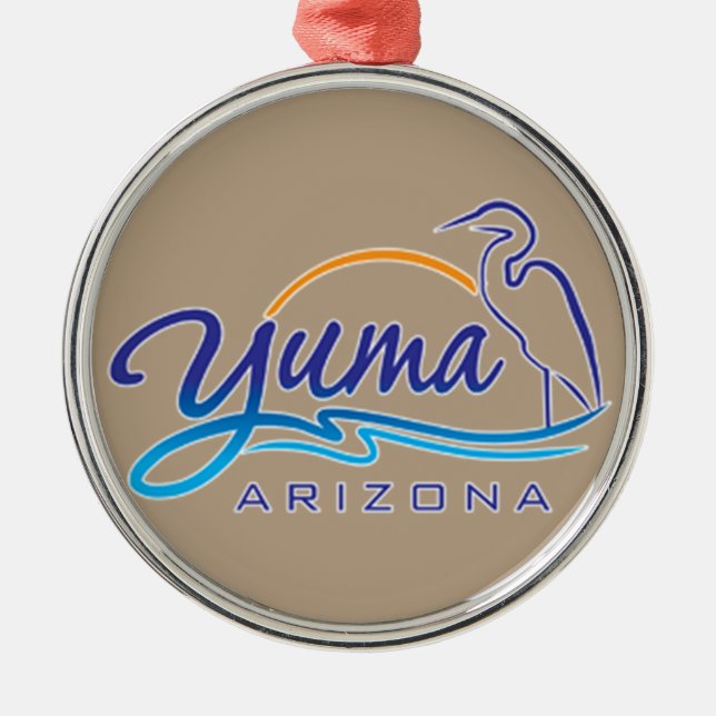 Yuma, Arizona Julgransprydnad Metall (Framsidan)