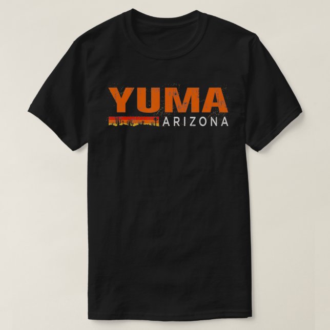 Yuma Arizona Souvenir Desert Vibes Desert Cactus A T Shirt (Design framsida)