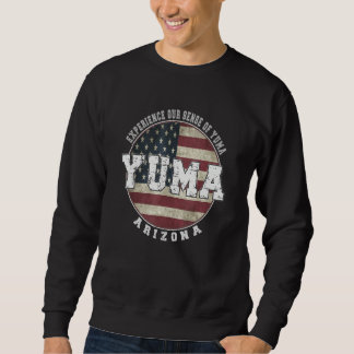 Yuma Arizona Vintage Amerikansk Flagga Lång Ärmad Tröja