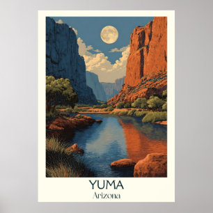 Yuma Arizona Vintage resor Poster Retro Colorad