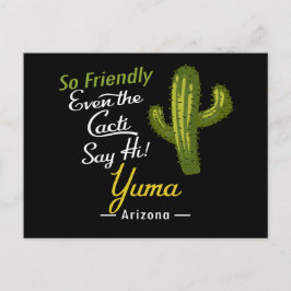 Yuma Cactus Funny Retro Vykort