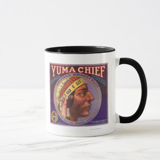 Yuma Chief Orange LabelRedlands, CA Mugg (Höger)