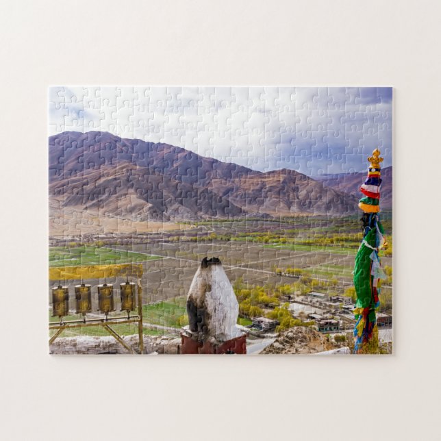 Yumbulakhang Palace - Tibet, Asien Pussel (Horisontell)