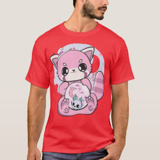 Yume Kawaii Red Panda Glass Sphere Fairy Kei Haraj T Shirt