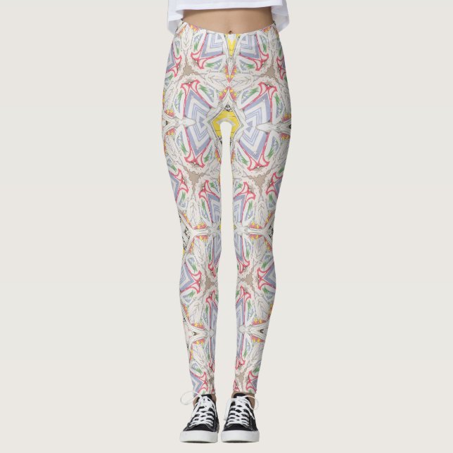 Yumeji Cool Dressing Inspired Japanese Art Leggings (Framsida)
